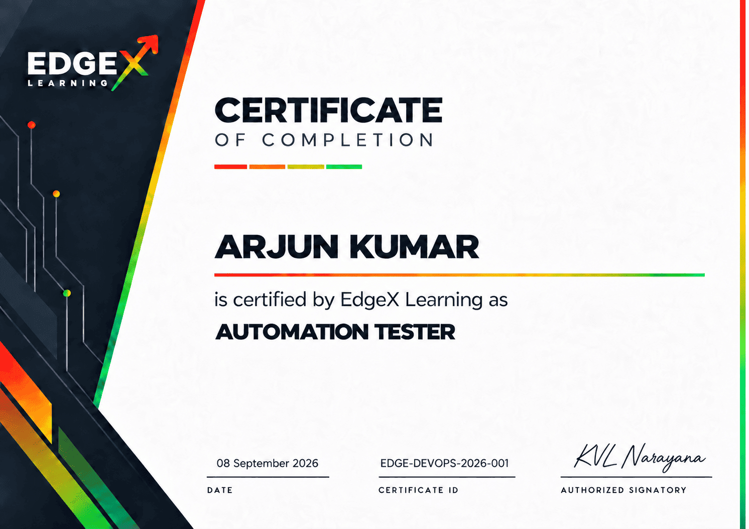 Certification